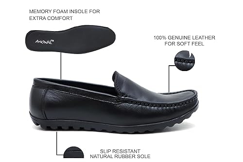 Image of ARAMISH Genuine Leather Loafers Shoes for Men