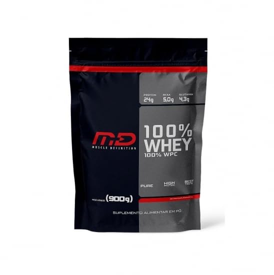 100% Whey Refil (900g), Chocolate Branco