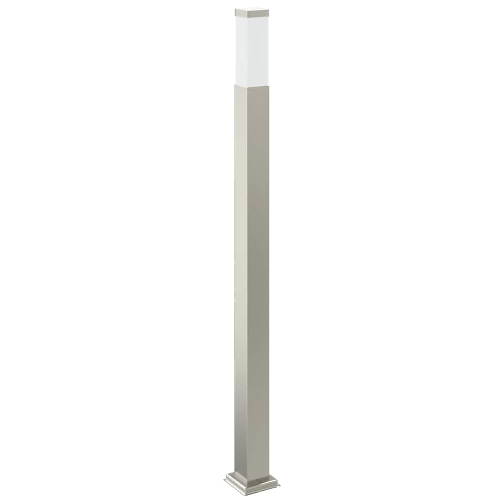 Zewnętrzny słupek świetlny z wbudowanym gniazdem, 110 cm, stal nierdzewna,