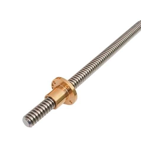 Metal Ball Screw nut T20 Lead Screw Linear Guide Lead 8mm Pitch 4mm Length 100mm to 1000mm with Brass Nut CNC 3D Printer(700mm)