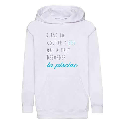 Sweat à capuche enfant piscine et école pour les journées actives