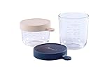 recetas potitos bebe 6 meses thermomix Set de 2 potitos conservación alimentos cristal