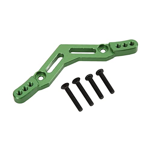 Placa de Amortiguador Delantero, Tablero de Choque Delantero aleación de Aluminio Placa amortiguadora Delantera para Granito 1/10 Control Remoto Coche (Verde) Modelo Accesorios Buceo