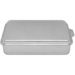 Lindy's Stainless Steel 9 X 13 Inches Covered Cake Pan Silver
