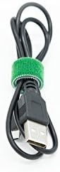 Patu Reusable Fastening Cable Ties - 30 Pcs 4 Inch Microfiber Cloth Hook and Loop Cord Management Wire Organizer Straps, Assorted Colors