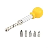 YobiLife Lot de 8 perforatrices automatiques en acier inoxydable pour bracelet en cuir 1,5 mm à 3,5 mm