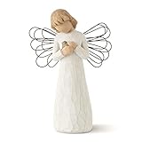 Diese Figur kommuniziert durch eine Geste, um eine Emotion darzustellen oder eine Erinnerung zu markieren. Willow Tree Skulpturen drücken Liebe, Nähe, Heilung, Mut, Hoffnung aus ... Gefühle eines gut gelebten Lebens