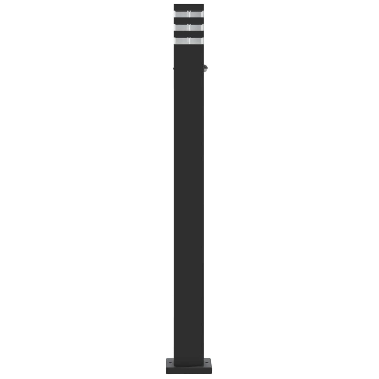 LAPOOH Lampada da Terra per Esterni con Sensore Nera 110cm Alluminio,Lampade da Terra,Lampada da Terra Moderna,Lampade da Terra per Soggiorno-4006403