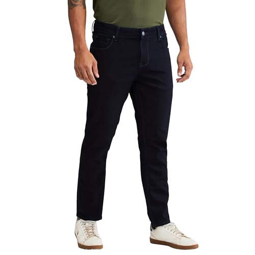 Image of Spykar Men's Kano Slim Fit Mid-Rise Jeans (Ankle Length)