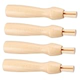 LOLIPPYY 4 Stück Teiliges Filznadel Holzgriffe Ergonomisch Komfortabel für Trockenfilzen DIY Filz...