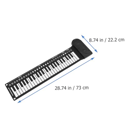 Hoement 1 Jeu Piano à 49 Touches Piano Pliable 49 Touches Piano à Clavier Abs Piano à Musique Enroulable Piano Enroulable 49 Touches Piano Roulé à La Main Pianos à Clavier Black Abdos - Les Beatles, Paul McCartney, John Lennon, RIngo Starr, George Harrison Hoement 1 Jeu Piano à 49 Touches Piano Pliable 49 Touches Piano à Clavier Abs Piano à Musique Enroulable Piano Enroulable 49 Touches Piano Roulé à La Main Pianos à Clavier Black Abdos – Image 3
