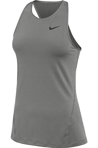 Nike Womens Pro Allover Mesh Tank Top (as1, Alpha, l, Regular, Regular, Grey)