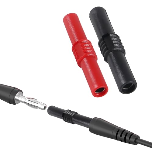 20 piezas Adaptador Banana 4mm Hembra a Hembra Aislado miniatura 2