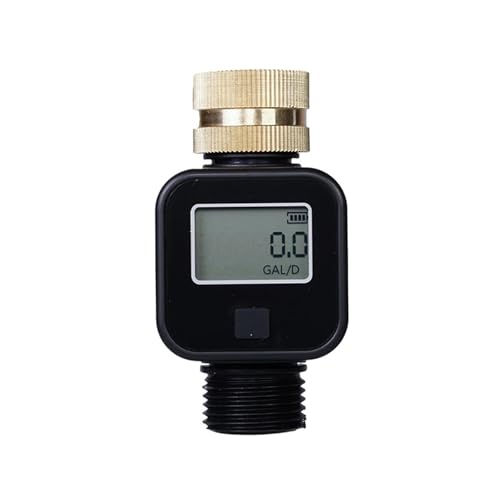 庭のホース散水メーター Garden Hose Water Flow Meter 4 Measure Modes For Outdoor Watering
