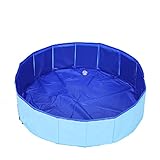 *PRODUKTEIGENSCHAFTEN: Sommerhundebaden, kühlen und spielen Spezialbadewanne / PVC-Verbundstoffmaterial / nicht leicht auslaufen / stark und verschleißfest / gute Lagerung / ausgestattet mit Schnellabfluss / mit Abfluss