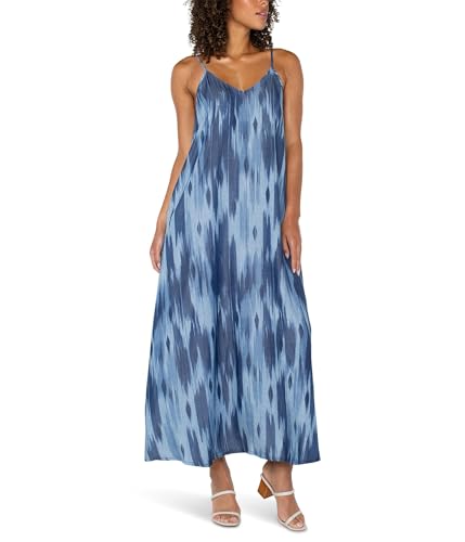 Liverpool Women's Spaghetti Strap Maxi Dress with Pockets