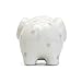Child to Cherish Ceramic Elephant Piggy Bank, Gray Polka Dots