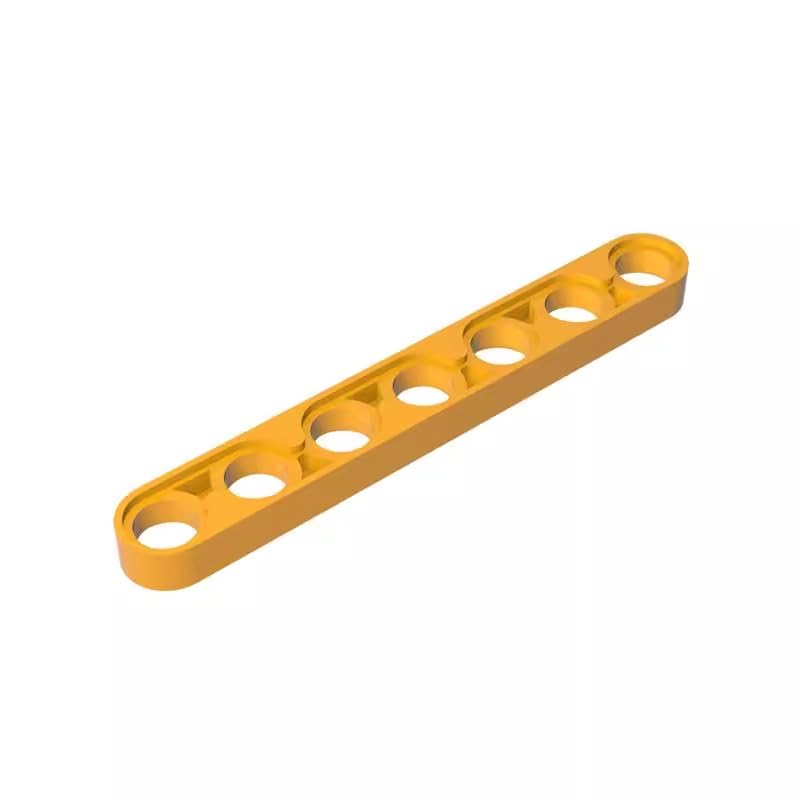 XYEIUGO GDS-695 32065 Technic Beam 1x7 Thin, Bright Light Orange, 50 PCS โ image 1