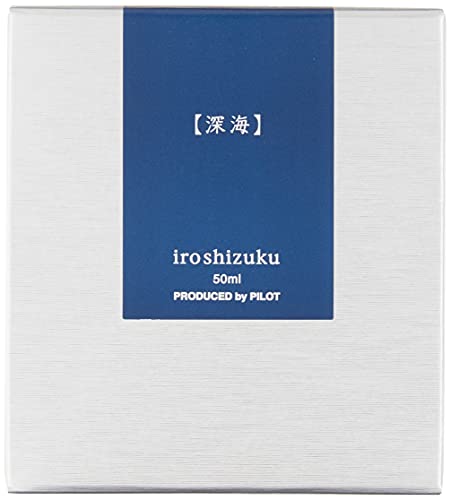 Image of Pilot Iroshizuku Bottled Fountain Pen Ink, Shin-Kai, Deep Sea, Blue Black (69225)