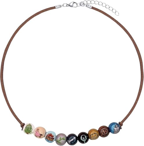 PRINCESS CUTENESS STORE Annabeth Chase Wooden Bead Camp Half Blood Percy Jackson Necklace