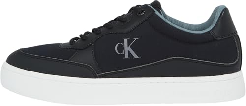 Calvin Klein Uomo Sneakers con Suola Preformata Classic Tech Ripstop Profilo Basso, Multicolore (Black/Bright White/Trooper), 42 EU