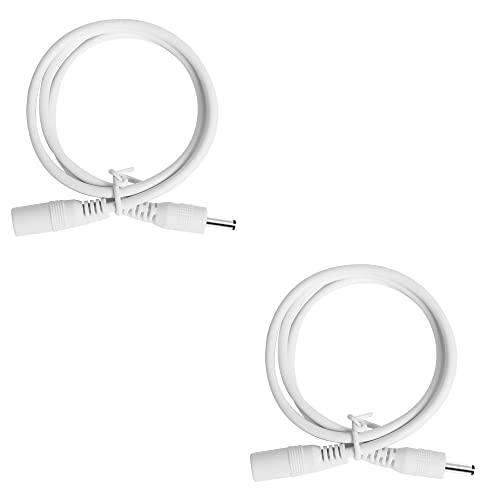Maylit 2 Pcs 24 Inches Extension Cables for Warm White (2700K) and Daylight White (6000K) Under...
