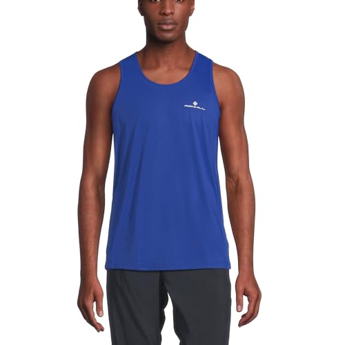 Gilet de Base Ronhill Homme S DrkCobalt sans manche pour course
