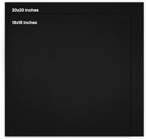 Utopia Kitchen Cloth Napkins [12 Pack] 46x46cm, Cotton Blend Washable and Reusable Table Dinner Napkins for Hotel, Lunch, Restaurant, Weddings, Event and Parties (Black)