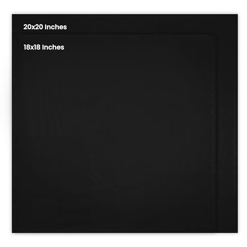 image for Utopia Kitchen Black Cloth Napkins [12 Pack, 18x18 Inch] Absorbent Cot