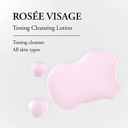 Phytomer Rosee Visage Toning Cleansing Lotion | All In One Cleanser, Makeup Remover & Toner For Face | Alcohol-Free | Safe, Natural Ingredients | 8.4 Fl Oz #TOP1