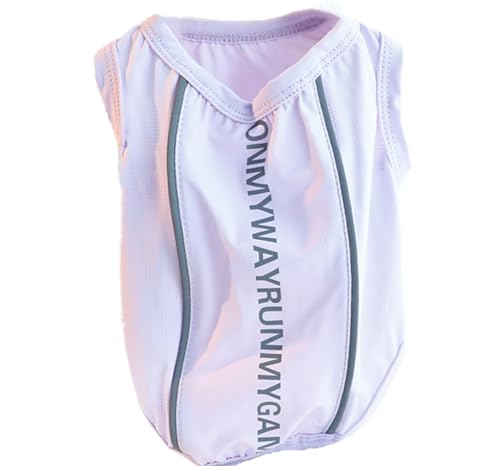 ICOUCHI 犬 夏 クール tシャツ 春夏 ひんやり UVカット 防虫 タンクトップ 小中型犬 ドッグウェア 冷感ベスト 熱中症対策 暑さ対策グッズ 吸水速乾 通気性 (S,パープル)