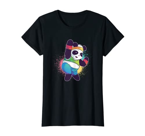 Vêtements de danse, fitness, panda, sport pour femme, entraînement T-Shirt