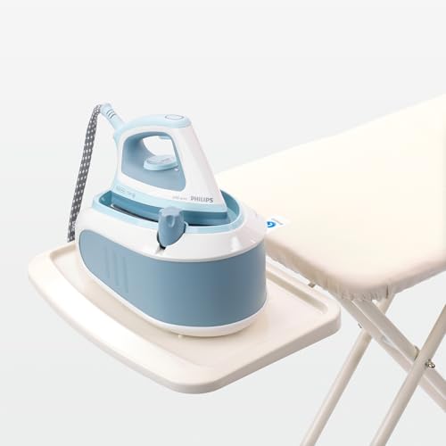 Image of Brabantia - Ironing Board C - Extra Large Steam Iron Rest - Adjustable in Height - Non-Slip Rubber Feet - Cover and Pad - Foldable XL Unit - Metallized - 49 x 18 Inches