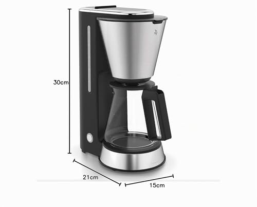Miniatura 10 de Wmf Kitchenminis Aroma Cafetera De Goteo Con Vaso De Cristal, Cafetera De Filtro Para Hasta 4 Tazas De Café, Programa Antical, Indicador Agua, Display Digital, Filtro Extraible, 760 W