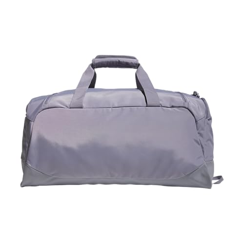 Image of adidas Defender 5 Duffel Bag for Sports, Gym and Travel, Slate Grey /Silver Metallic, OSFA