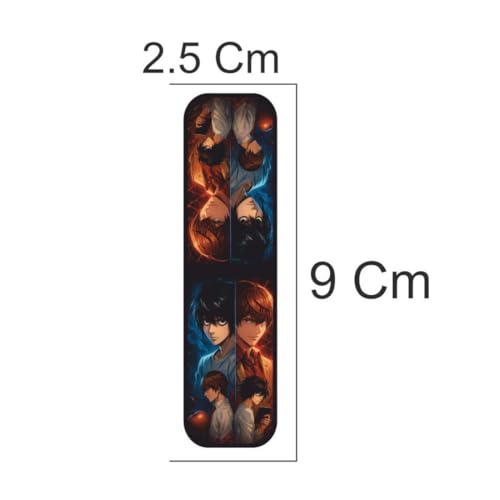 Image of Zesta Magnetic Bookmark Set of 7 | Aesthetic Book Mark for Reading | Cute Anime Bookmarks for Kids, Students | Book Accessories for Novels, Gifts for Readers (Death Note, Medium (9X2.5 Cms))