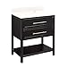 Signature Hardware 950875-1-R Robertson 30" Single Vanity Set with Wood Cabinet and Vanity Top - Right Side Faucet Hole (For Vessel Sink Installs)