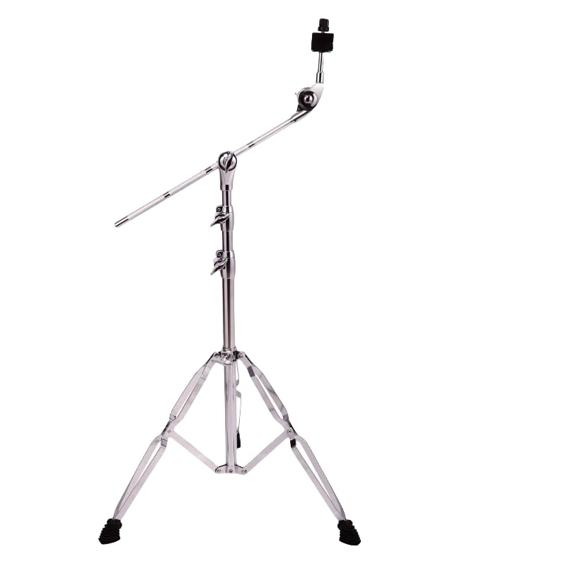 Support de cymbale de 25 mm Support de Batterie de Jazz léger à Simple embase Support de Batterie, Double Usage Droit et Oblique