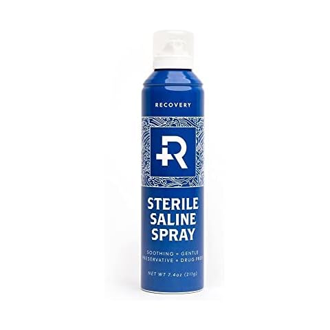 Recovery Aftercare - Piercing Aftercare Spray - 100% Pure Saline Solution - Saline Spray to Help Heal + Protect New Piercings - Ear Piercing Kit Essential (7.4 oz) Cover