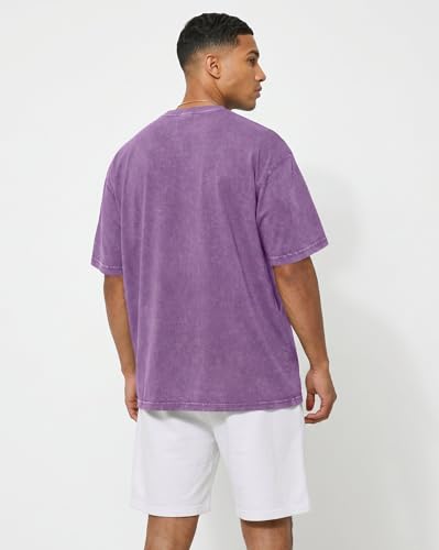 Image of Oversized Tshirts for Men Short Sleeve Vintage Washed Basic Loose Tees 2026