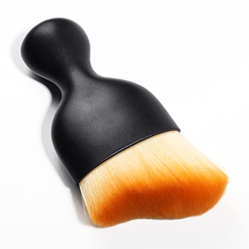 AOCISKA Car Interior Detailing Brush, Soft Bristle Dusting Brush, Brown