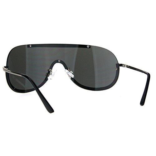 JuicyOrange Retro Modern Fashion Sunglasses Unisex Oversized Shield Frame UV 4003