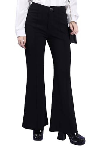Image of Tokyo Talkies Women Flared High Rise Bootcut Trouser