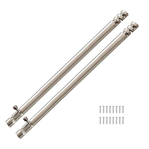 Image of VOLO Aluminium Tower Bolt with Stainless Steel Rod - Heavy Duty Door & Window Latch for Home and Office | Main Door Tower Bolt | Kundi /Chitakini | Pack of 2 Pieces (Silver, 24 Inch)