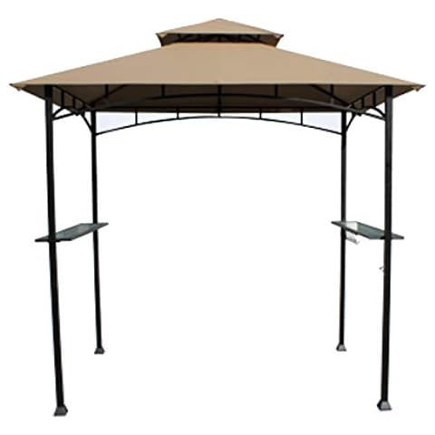 Garden Winds Replacement Canopy Top Cover for The Aldi Gardenline Belavi Shoprite Grill Gazebo - Standard 350 (Will not fit Any Other Model) - Top Tier 34" x 21", Bottom Tier 96" x 60" Cover