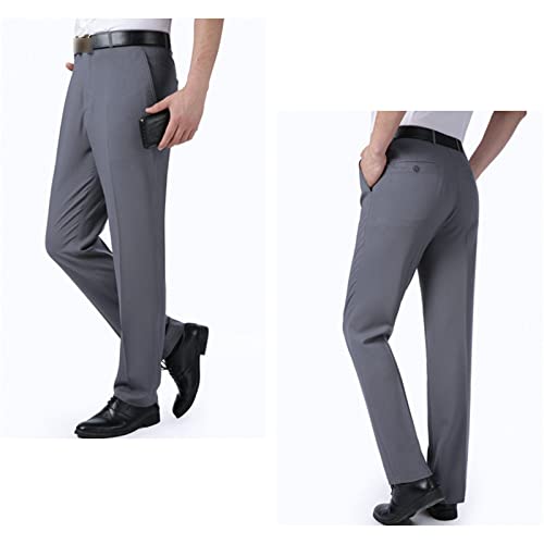 Pantalones para Hombre Tiro Alto Pierna Recta Clásicos miniatura 2