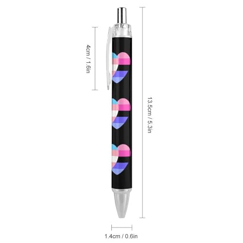 Stylos à bille rétractables LGBT de 0,5 mm pour le bureau