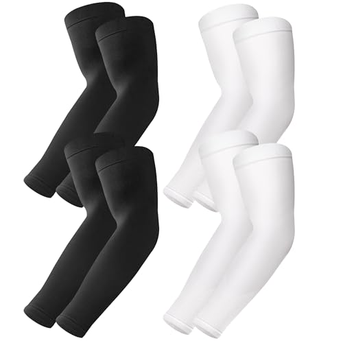 Image of BHYTAKI UV Sun Protection Arm Sleeves, UPF 50 Sports Cooling Arm Compression Sleeves for Men Women Teenager