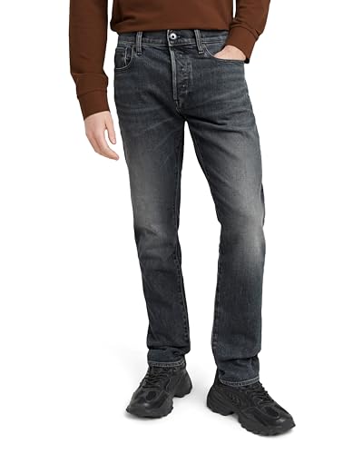 G-STAR Herren 3301 Slim Jeans, Blau (Antic Sand Blast 51001-D775-G803), 29W / 34L – Ansicht 1