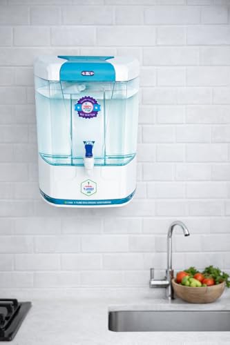 Aqua Platinum RO Water Purifier with Alkaline Copper UV, 6 Stage Purification, 12L Storage, Reverse Osmosis System, Plastic, Countertop (Sky Blue)